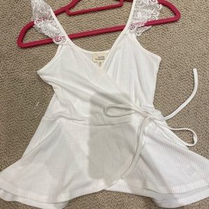 White Lace Tank Top
